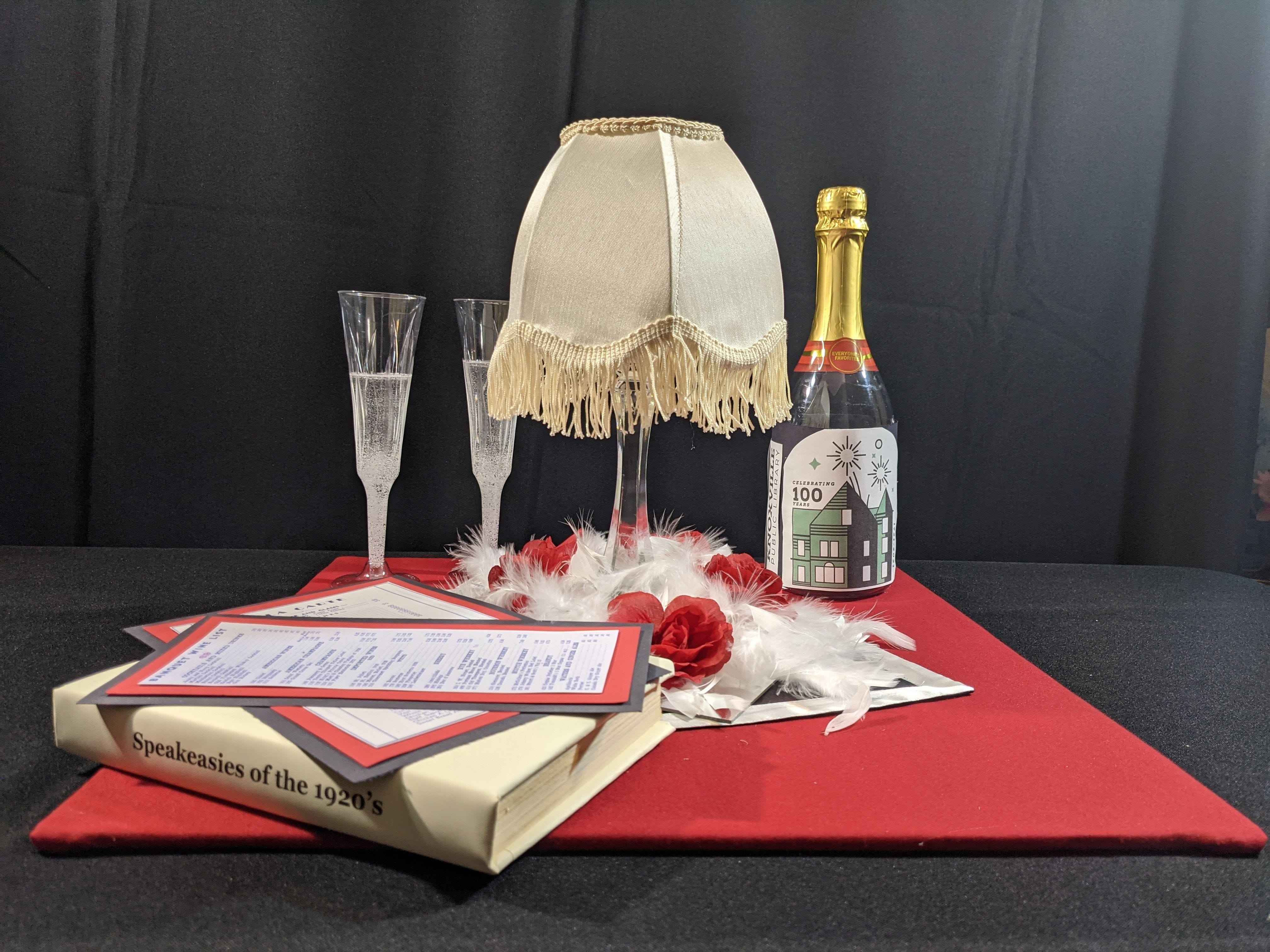 Book and Lamp Centerpiece